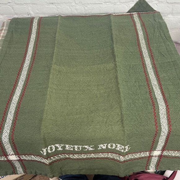 Magnolia-3Holiday Plaid & Embroidered Tea Towels in Green and Red New w/tags - Picture 8 of 8